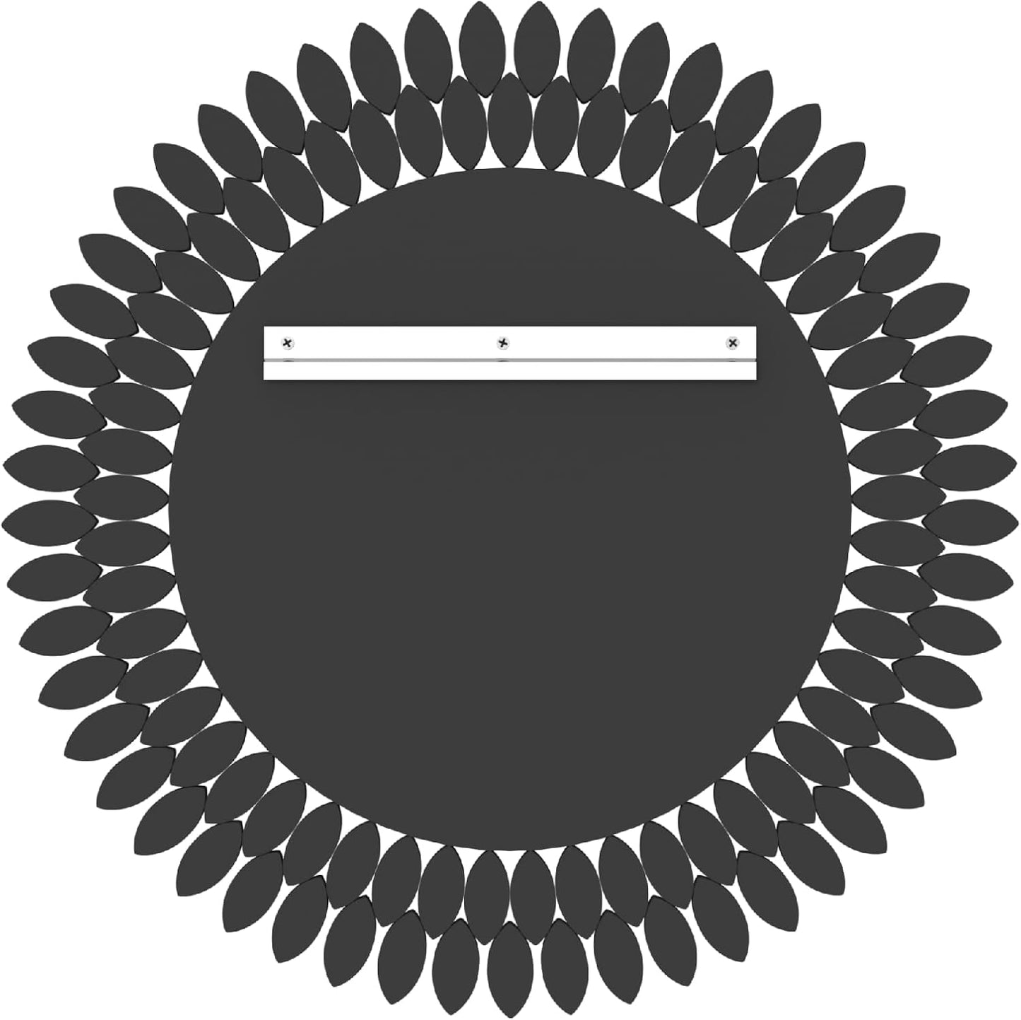 Kelly Miller Round Jeweled Mirror for Wall Decor, 26 in Modern Decorative Wall Mirror with Luxury Diamonds Beveled Vanity Mirror for Bedroom Dresser, Living Room Table, Bathroom, Hallway, Entryway