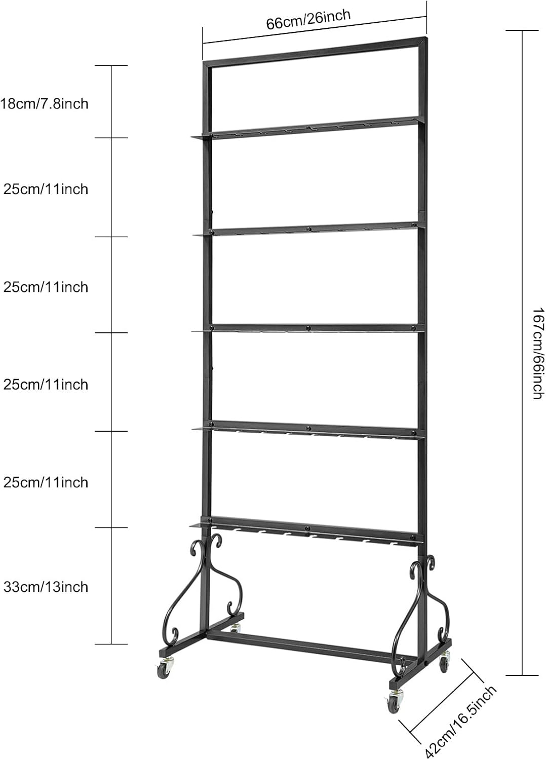 40 Slots Champagne Holder Stand for Party, Wine Glass Display Wall Holder, Stable Wine Glass Stemware Rack for Bar, Wedding, Party (Black)