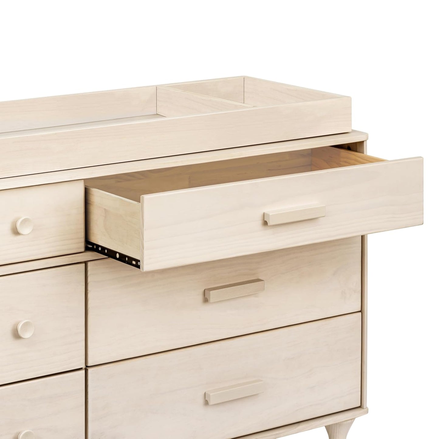 Babyletto Lolly 6-Drawer Assembled Double Dresser in Washed Natural, Greenguard Gold Certified