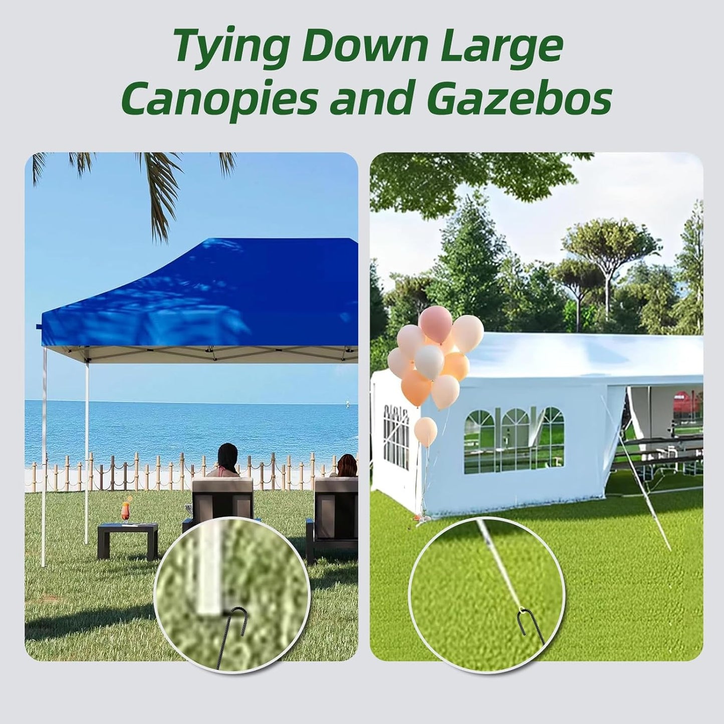 12 Inch Rebar Stakes J Hook Ground Stakes 32-Pack Heavy Duty Galvanized Chain Link Fence Stakes Metal Tent Stakes for Outdoor Lawn Decorations Inflatables Canopy Swing Set