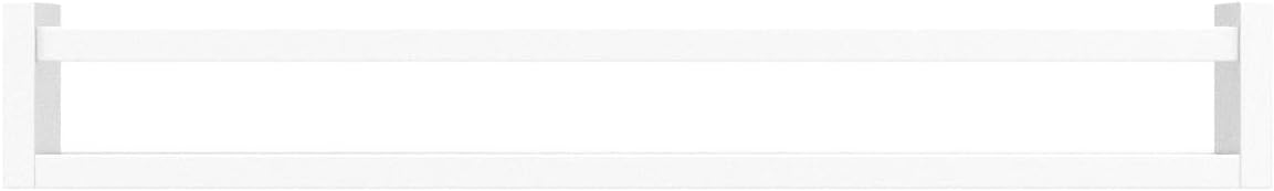 Forbena 24 Inch Wall Bookshelf for Kids Bedroom Set of 4, White Floating Nursery Book Shelves for Baby Toddler Children Girls Boys Room Decor, Large Wood Wall Mount Bookshelves and Toy Storage