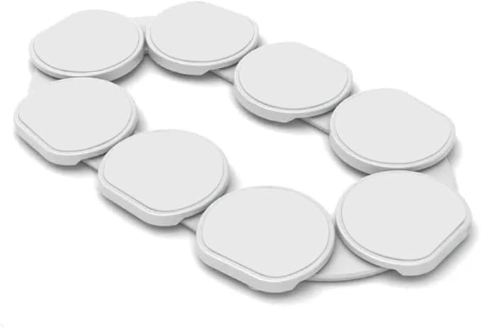 Full Set - White - The First Patented Lazy Susan Turntable Expandable for Rectangular & Oblong Tables - Kitchen & Dining Tables - Great Gift! Parties & Gatherings.