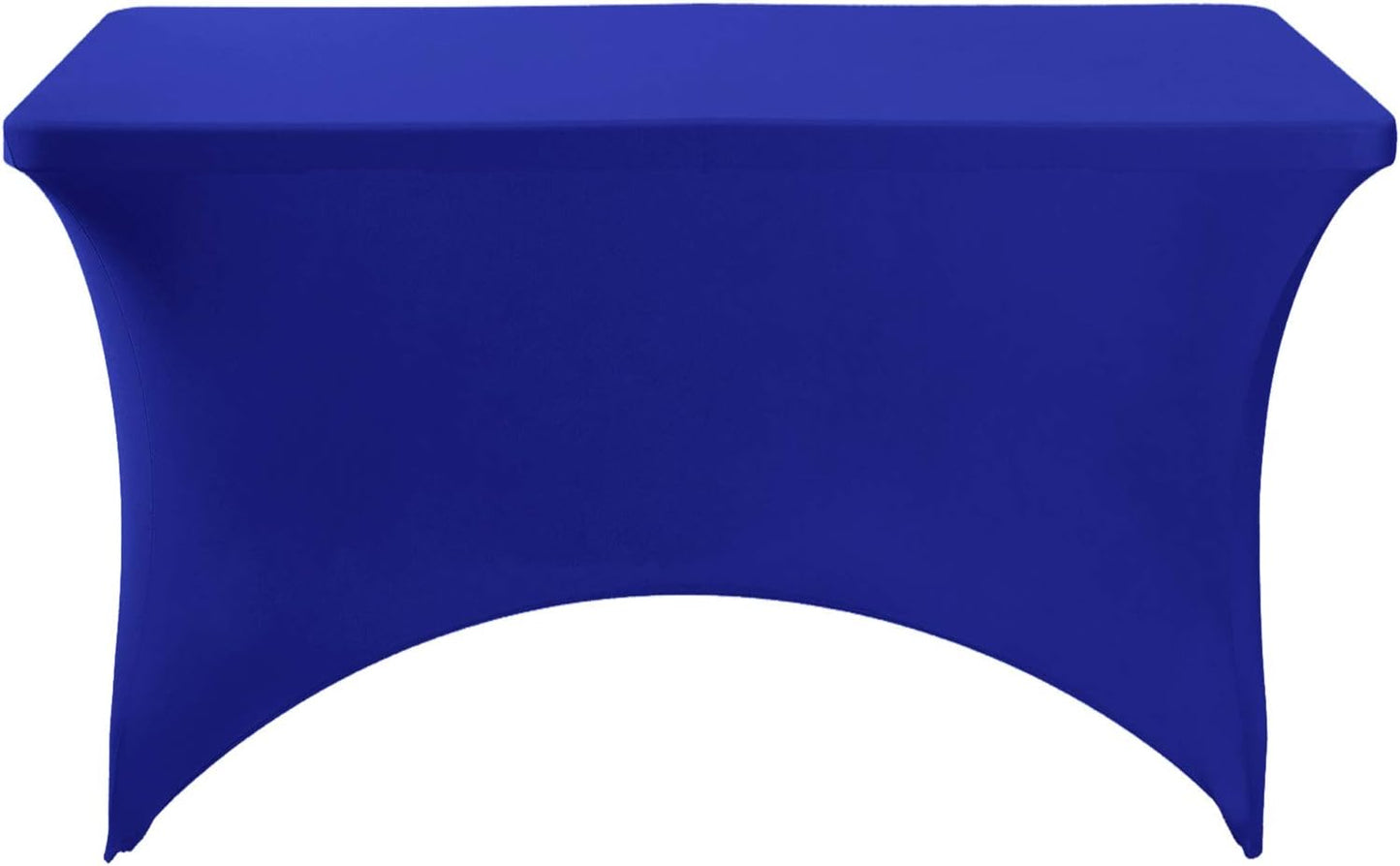 2Pack Spandex Table Cover for 4FT or 6ft or 9ft Table Universal Fitted Stretch Tablecloth for Party, Banquet, Wedding and Events-Royal Blue