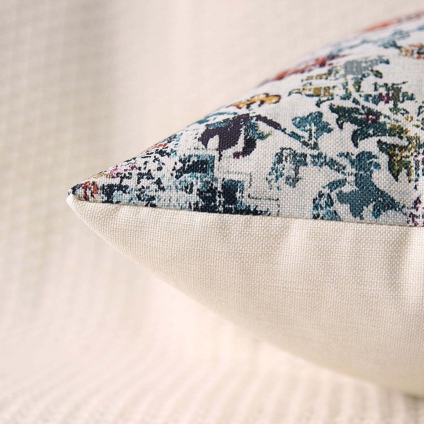 Outdoor Waterproof Pillow Covers 18x18 Inch Set of 2 Bohemian Vintage Carpet Pattern Pillow Covers Blue Burnt Orange Ethnic Design Decorative Farmhouse Couch Garden Balcony