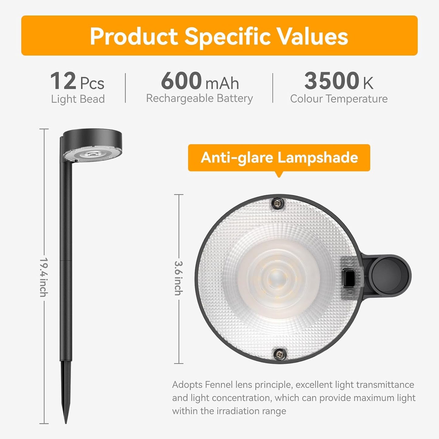 4 Pack Solar Pathway Lights Outdoor, Bright LED Solar Lights Outdoor Waterproof, Up to 12 Hrs Modern Path Lighting for Yard Garden Walkway Driveway Lawn Decor (4 Pack)