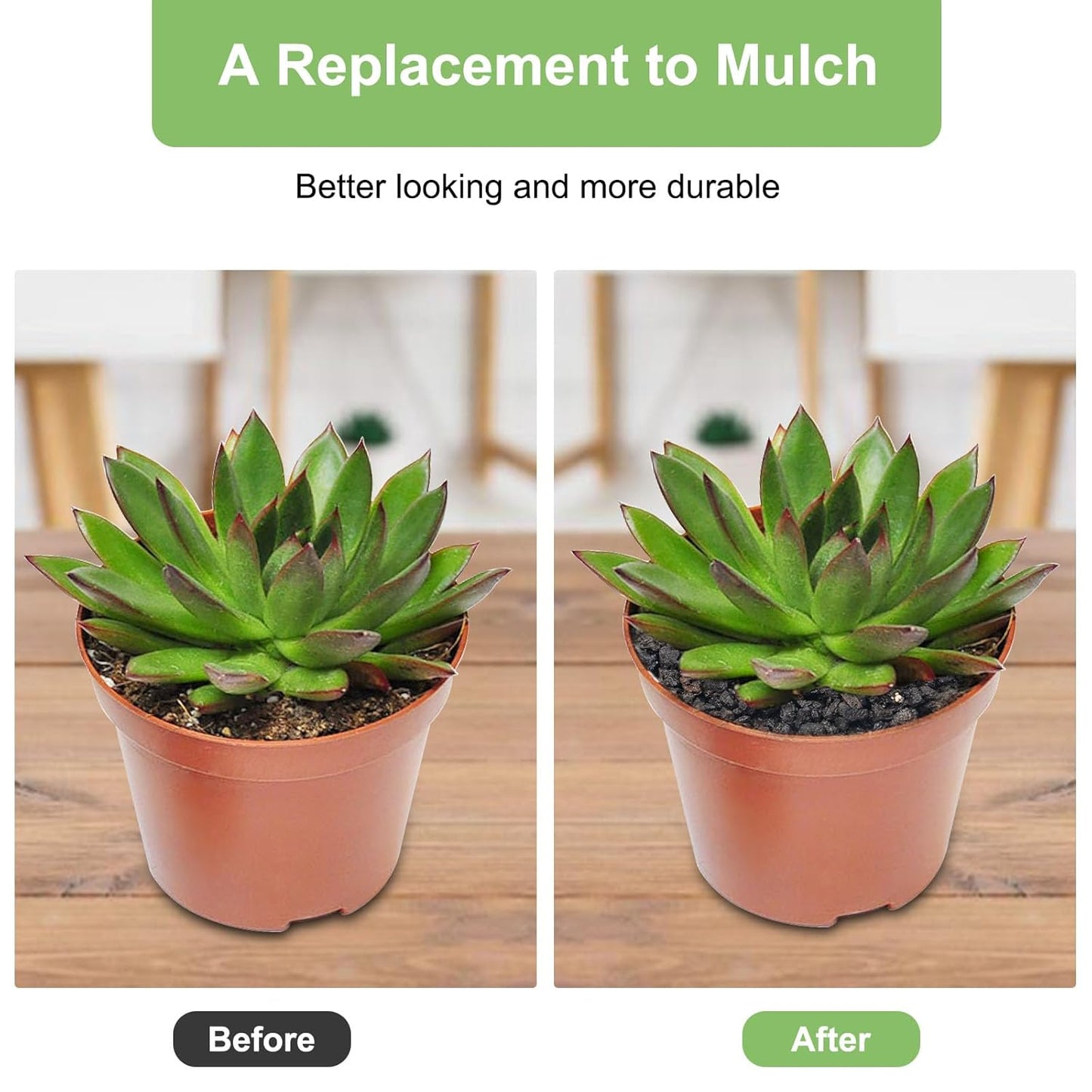 5 lbs Pebbles for Indoor Plants, Succulent, Cactus, 1/5 Inch Small Lava Rock for Plants Drainage, Natural Horticultural Volcanic Rock, Top-Dressing