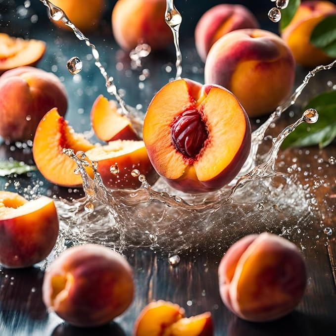 1OAK Soy Wax Scented Candles (Peach Nectar) - Long Burning Premium Hand-Poured (7oz.)