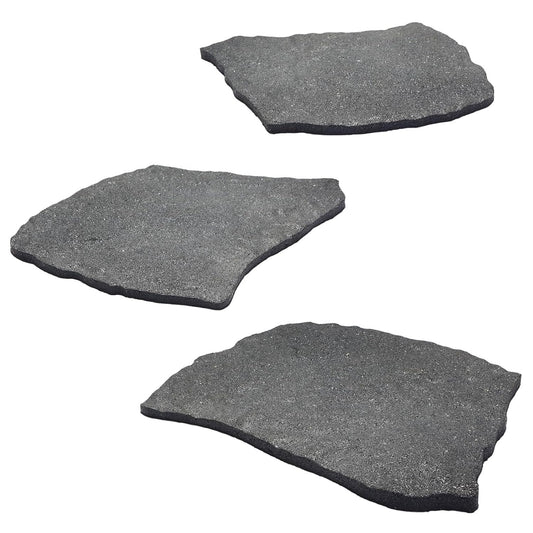 3 Pack Rubber Stepping Stones Outdoor Garden Rubber Pavers Pathway Walkway Paving Stones