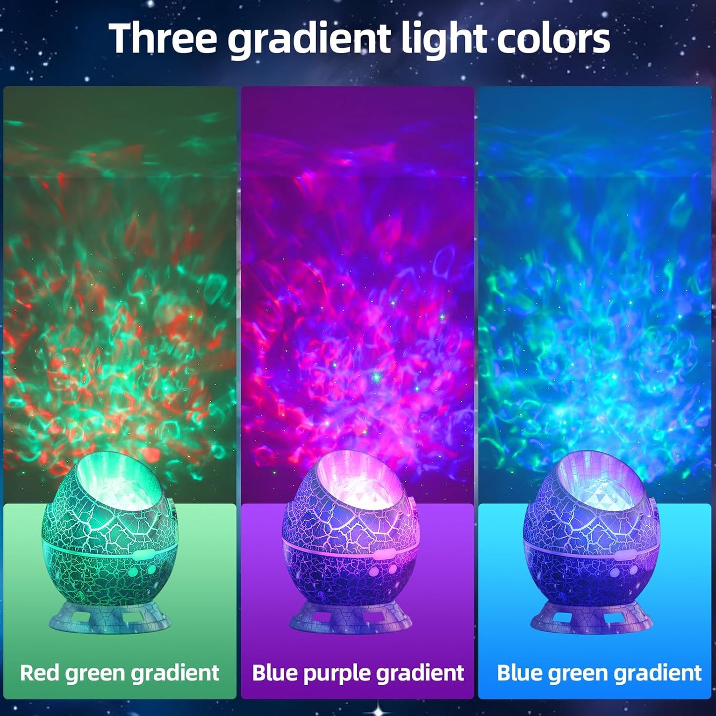 Dinosaur Egg Galaxy Star Projector Starry Night Light, 14 Colors Night Light for Kids Room, Nebula, Timer & Remote Control Best Gift & Adults Home Theater, Party, Living Room, Christmas Decor