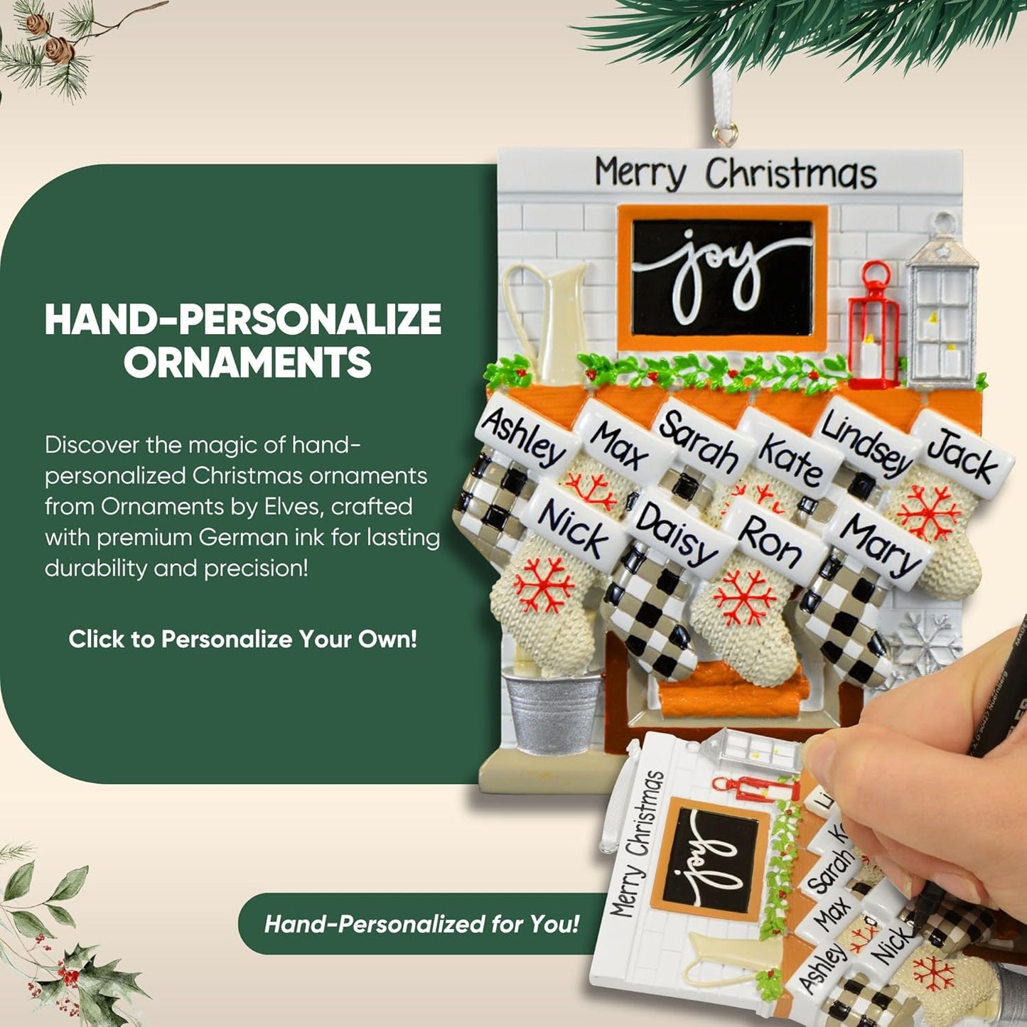 3D Frosty Snowman Family of 8 Christmas Ornament 2025 Personalized Family Christmas Ornaments 2025 | Winter Holiday Snowmen Personalized Tree Ornaments Customizable Gifts Snow People of Eight Ornament