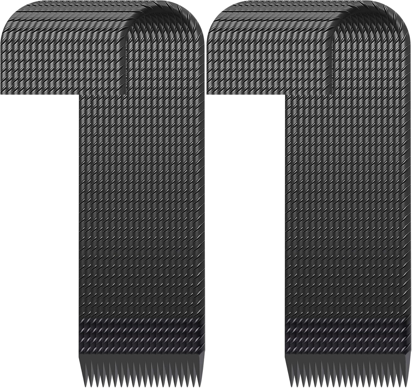 16" Ground Rebar Stakes Heavy Duty J Hook Ground Anchors, 5/16 inch Curved Steel Tent Stakes Anti Rust Steel Ground Stakes for Chain Link Wire Fencing, Pack of 40, Black