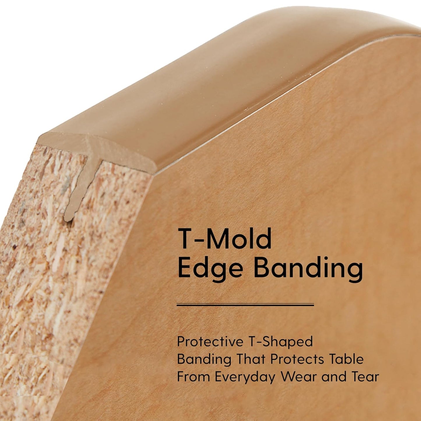 Factory Direct Partners FDP Rectangle Activity School and Classroom Kids Table (36 x 60 inch), Toddler Leg, Adjustable Height 15-24 inches - Maple Top, Maple Edge with Sand Legs