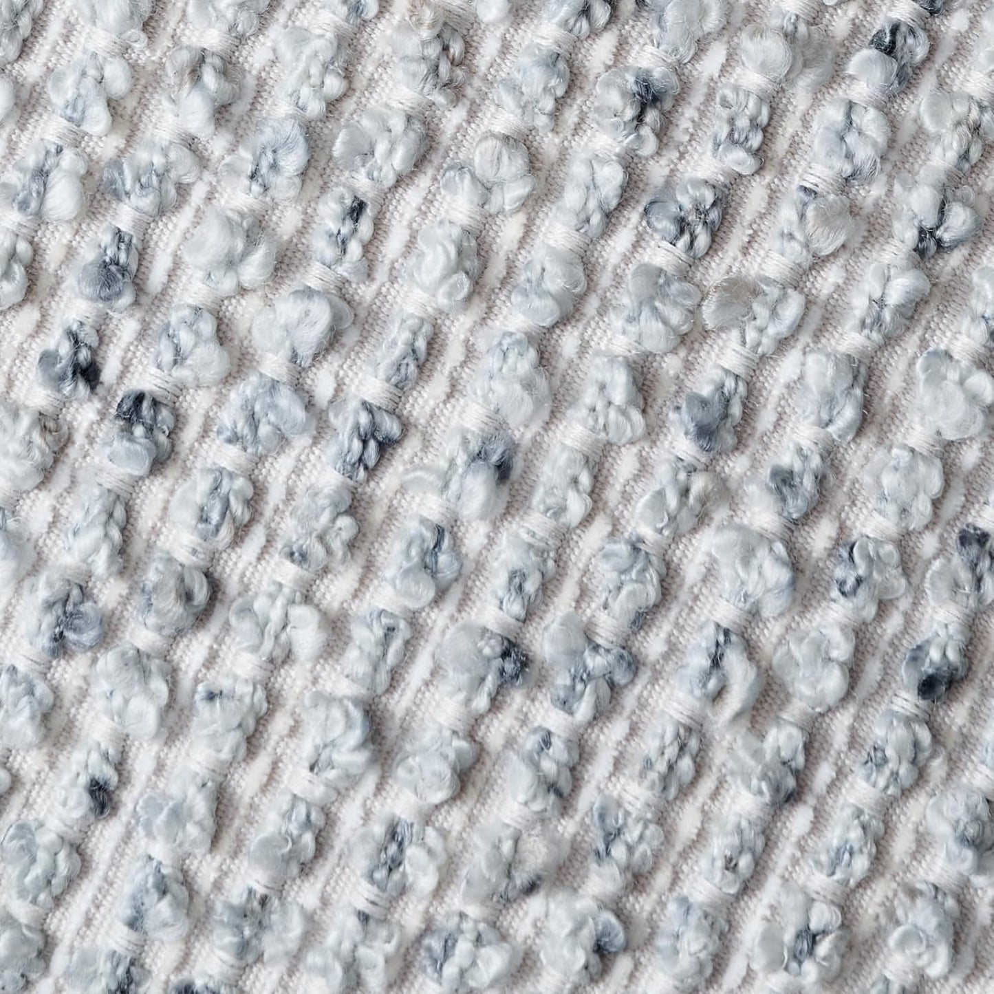 Striped Throw Pillow Covers 16x16 Set of 2 Blue Textured Boucle Chic Morden Boho Accent Farmhouse Square Decorative Couch Pillow Covers for Home Decor Bed Sofa Living Room