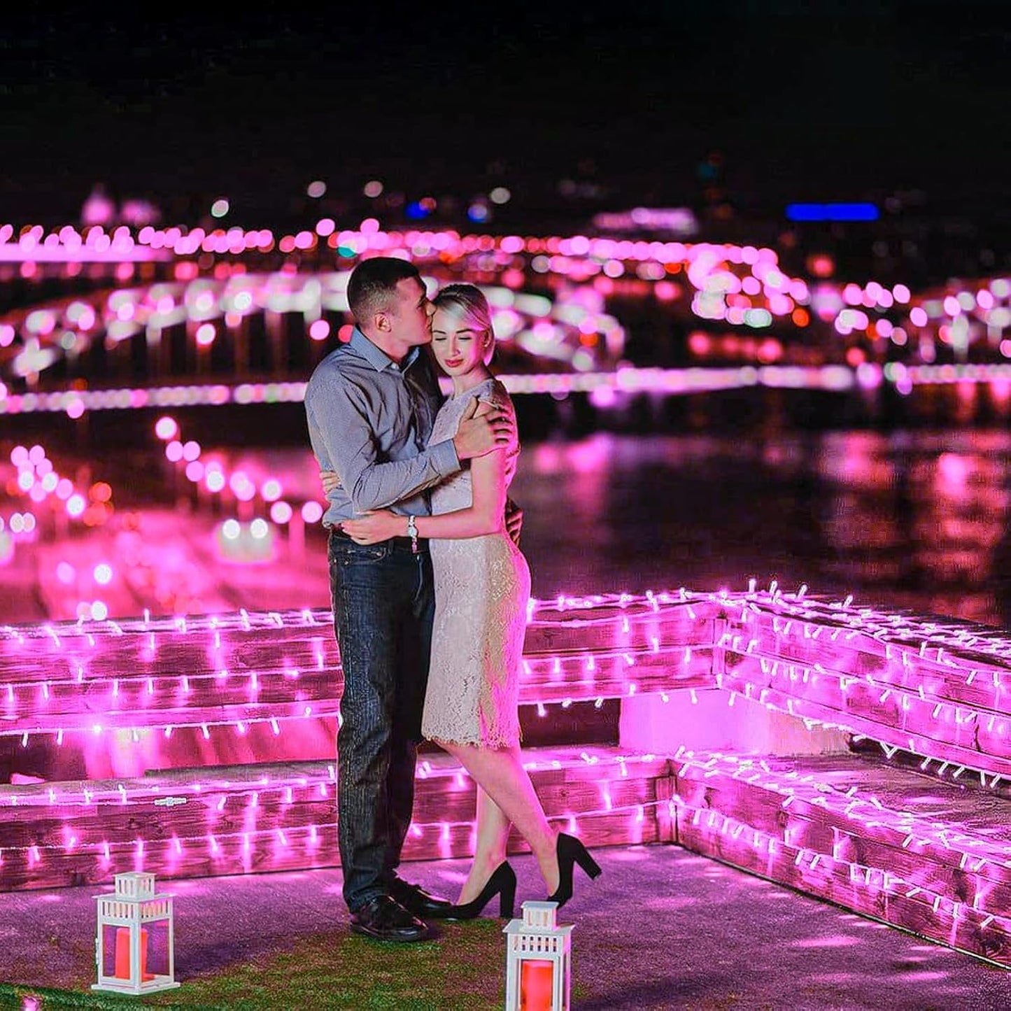 400 LED Purple String Lights, 132 FT Purple Christmas Lights Bedroom 8 Modes Plug in Waterproof Twinkle Fairy Light for Tree Christmas Halloween Thanksgiving Decorations