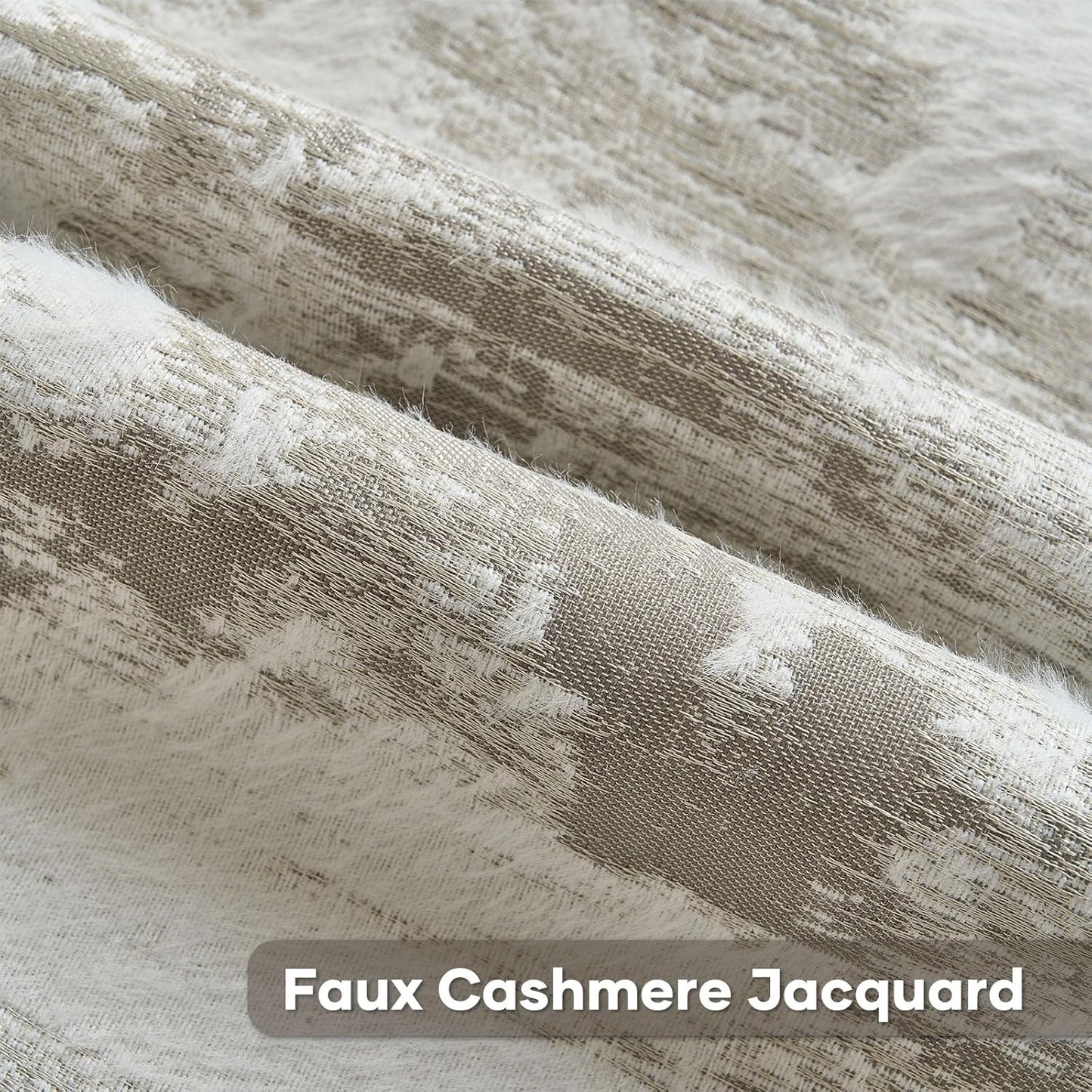 FUTEI Grey White Decorative Throw Pillow Covers 20x20 Inch Set of 2,Soft Faux Cashmere Jacquard - Textured & Cozy Cushion Case,Modern Home Decor for Couch Bed Living Room