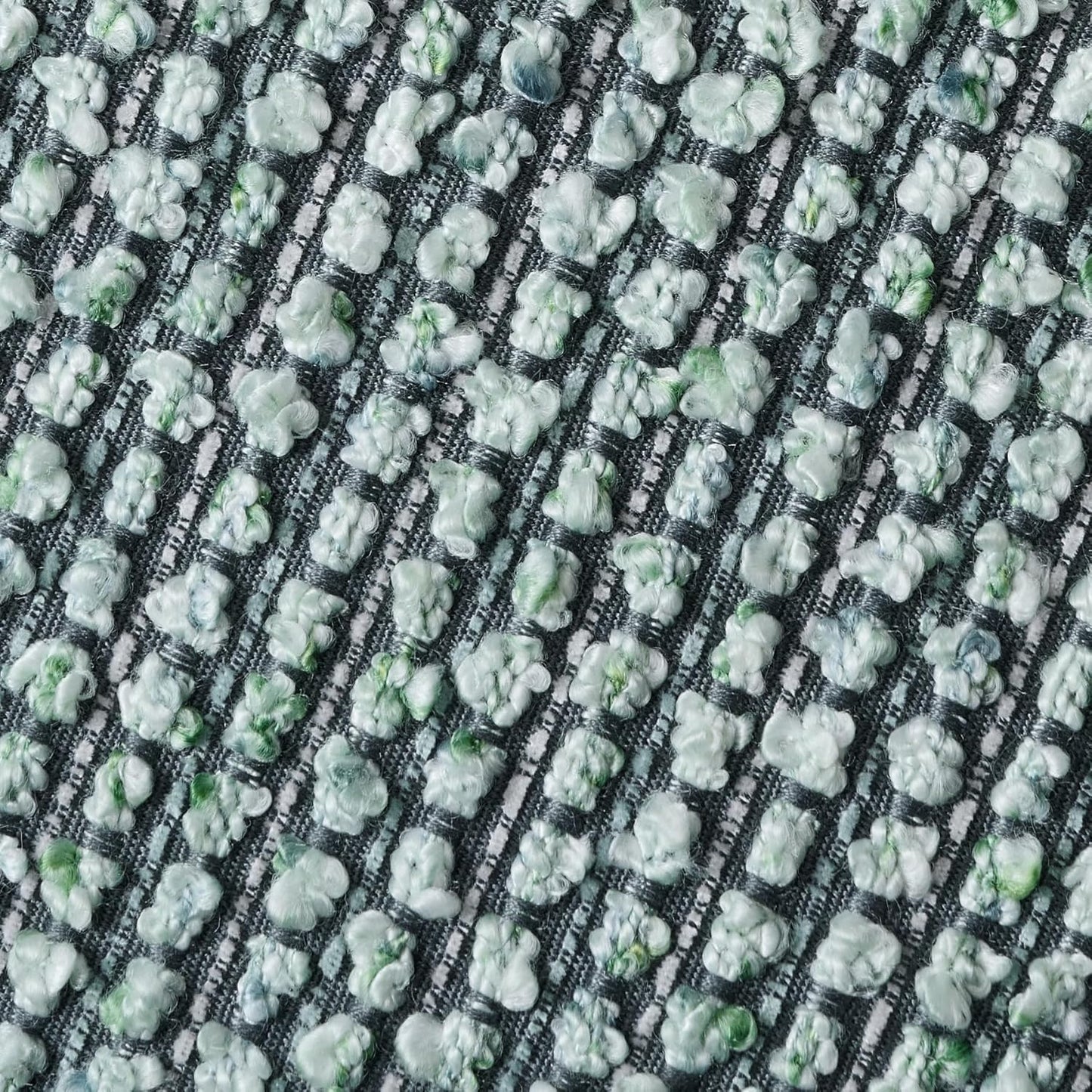 Striped Throw Pillow Covers 18x18 Set of 2 Green Textured Boucle Chic Morden Boho Accent Farmhouse Square Decorative Couch Pillow Covers for Home Decor Bed Sofa Living Room