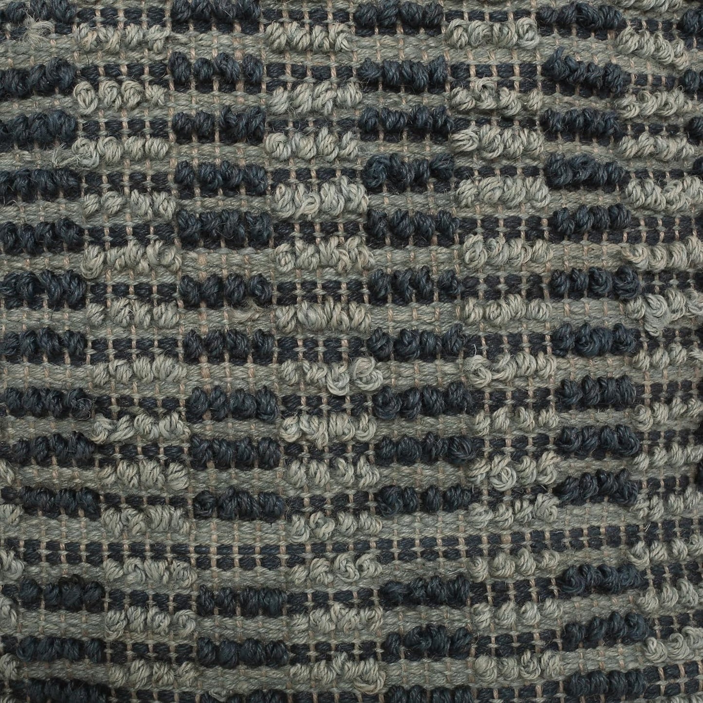 GDFStudio Boho Handmade Fabric Cube Pouf Ottoman Foot Stool - Bean Bag Floor Chair - Foot Rest Couch for Living Room Bedroom,Blue, Teal and Natural,15.75""x15.75""x15.75"", 312725N